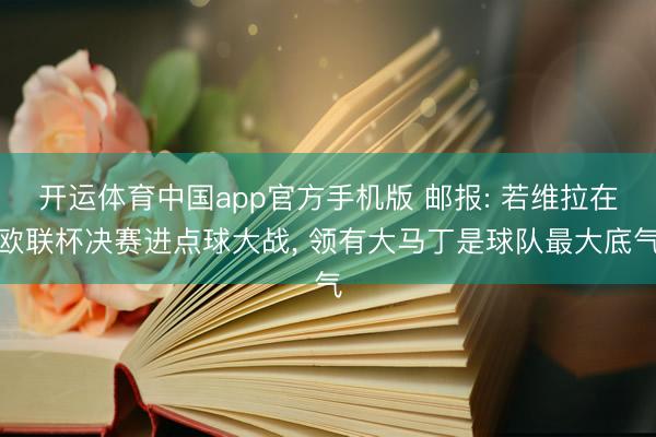 开运体育中国app官方手机版 邮报: 若维拉在欧联杯决赛进点球大战， 领有大马丁是球队最大底气